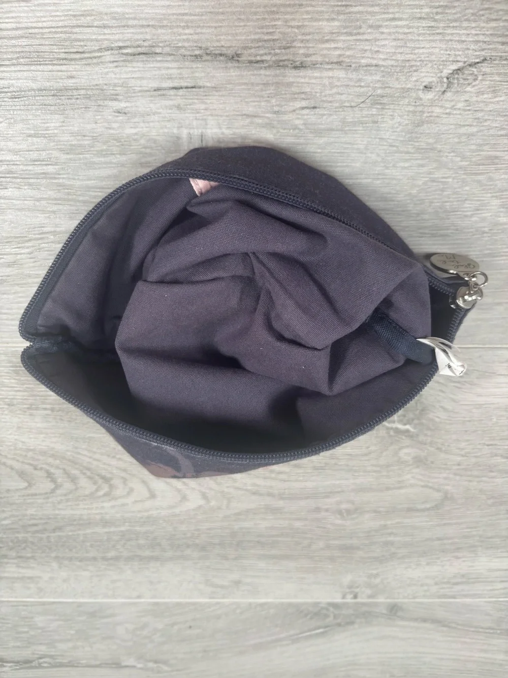 Rare Jellycat Glad To Be Me Pink Ostrich Cosmetic Makeup Bag Pouch Navy